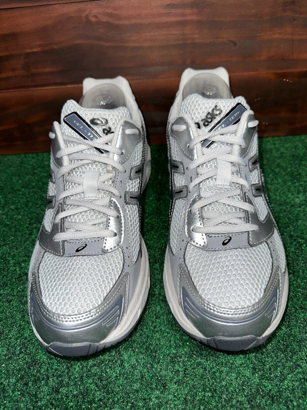 ASICS Gel-1130 Glacier Grey Pure Silver Mens Sports Sneaker 1203A609-023 Sz 9.5